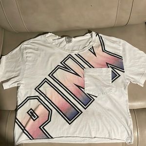 Pink Crop Top T-Shirt